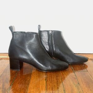 Everlane Day Glove Black Leather Booties Size 8.5